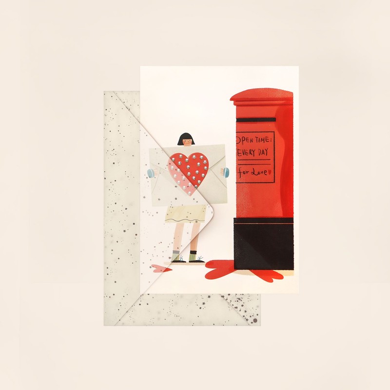 کارت پستال مریخ مدل 16019 love envelope