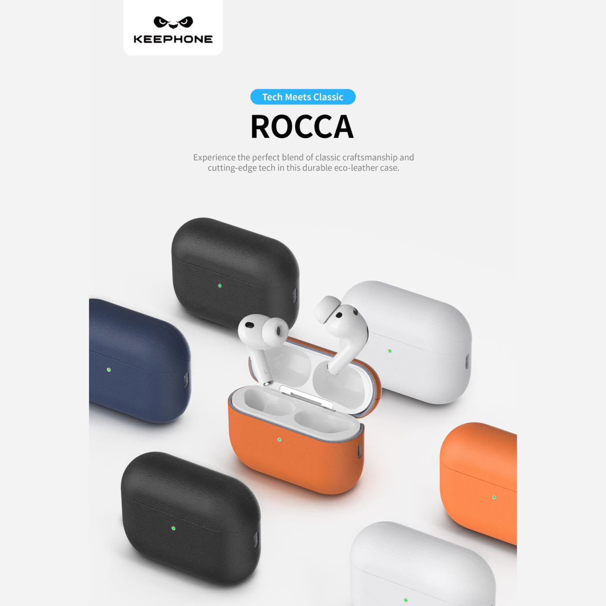 کاور ایرپاد کی فون Keephone Rocca Airpod Cover (GN1165)جدید