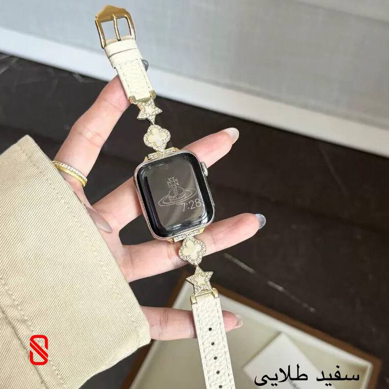 بند اپل واچ چرم استار Van Cleef ون کلیف (GN352)جدید