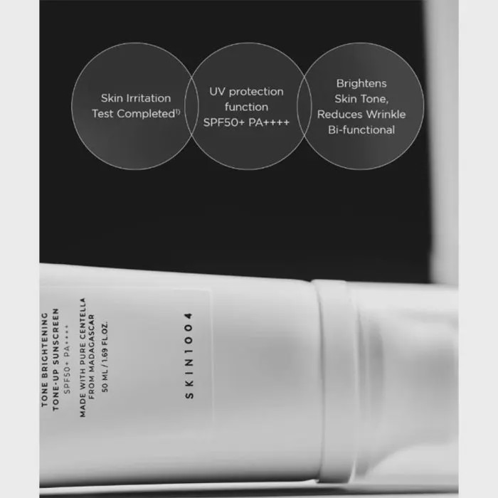 ضد آفتاب تون آپ سنتلا اسکین 1004 SKIN1004 روشن کننده و ضد لک