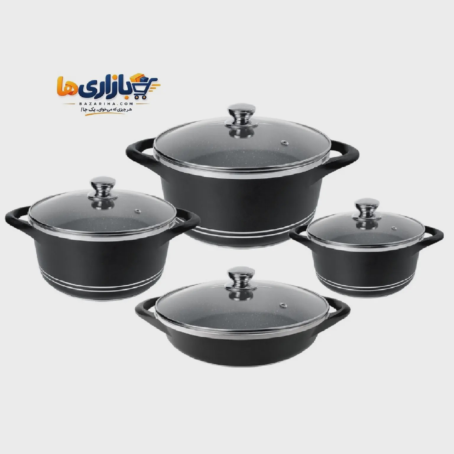 سرویس قابلمه 10 پارچه گرانیتی KST مدل 9010 ارسال رایگان