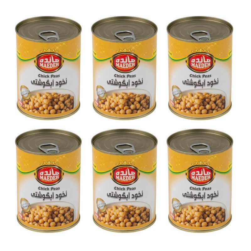 کنسرو نخود آبگوشتی مائده - 380 گرم مجموعه 6 عددی