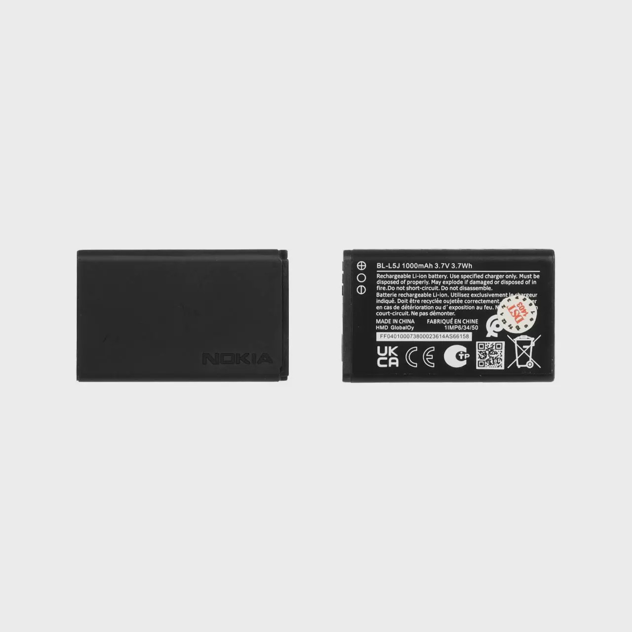 باتری موبایل Nokia مدل BL-L5J با ظرفیت 1000mAh - اصلی - DST (گارانتی شش ماهه) آوانور - پس کرایهجدید