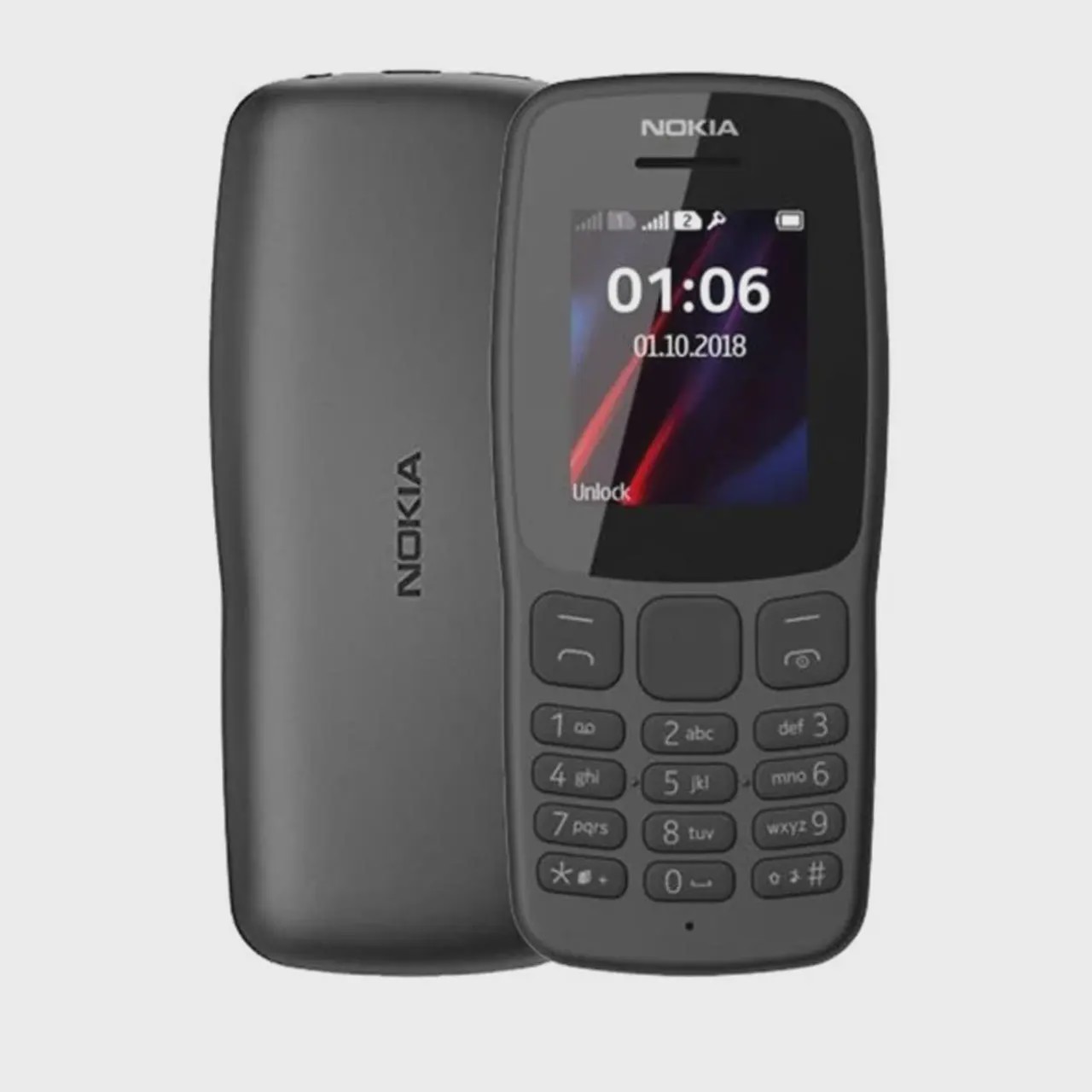گوشی موبایل Nokia مدل 106-2018 دو سیم کارت - مشکی (مونتاژ ایران) آوانور - پس کرایهجدید