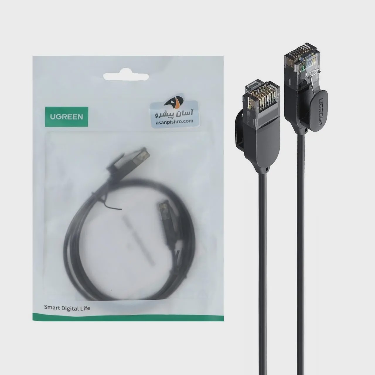 کابل شبکه 1.5 متری UGREEN CAT6A مدل 70333 - مشکی(70333) آوانور - پس کرایهجدید