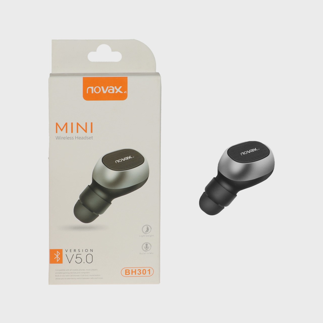 ایرفون بی سیم تک گوش Novax مدل BH301 - مشکی - YSP آوانور - پس کرایهجدید