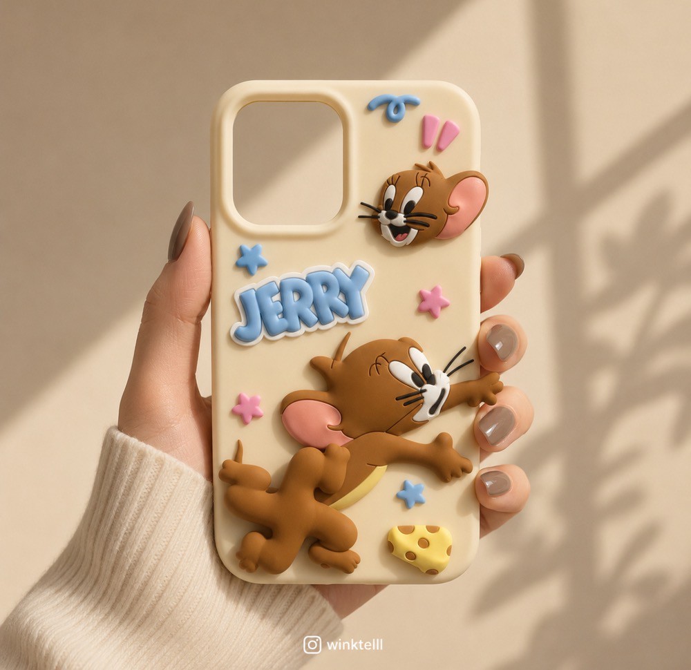 قاب کاور گارد جری عروسکی فانتزی jerry آیفون15پرومکس آیفون 15پرومکس iphone15promax iphone 15promax
