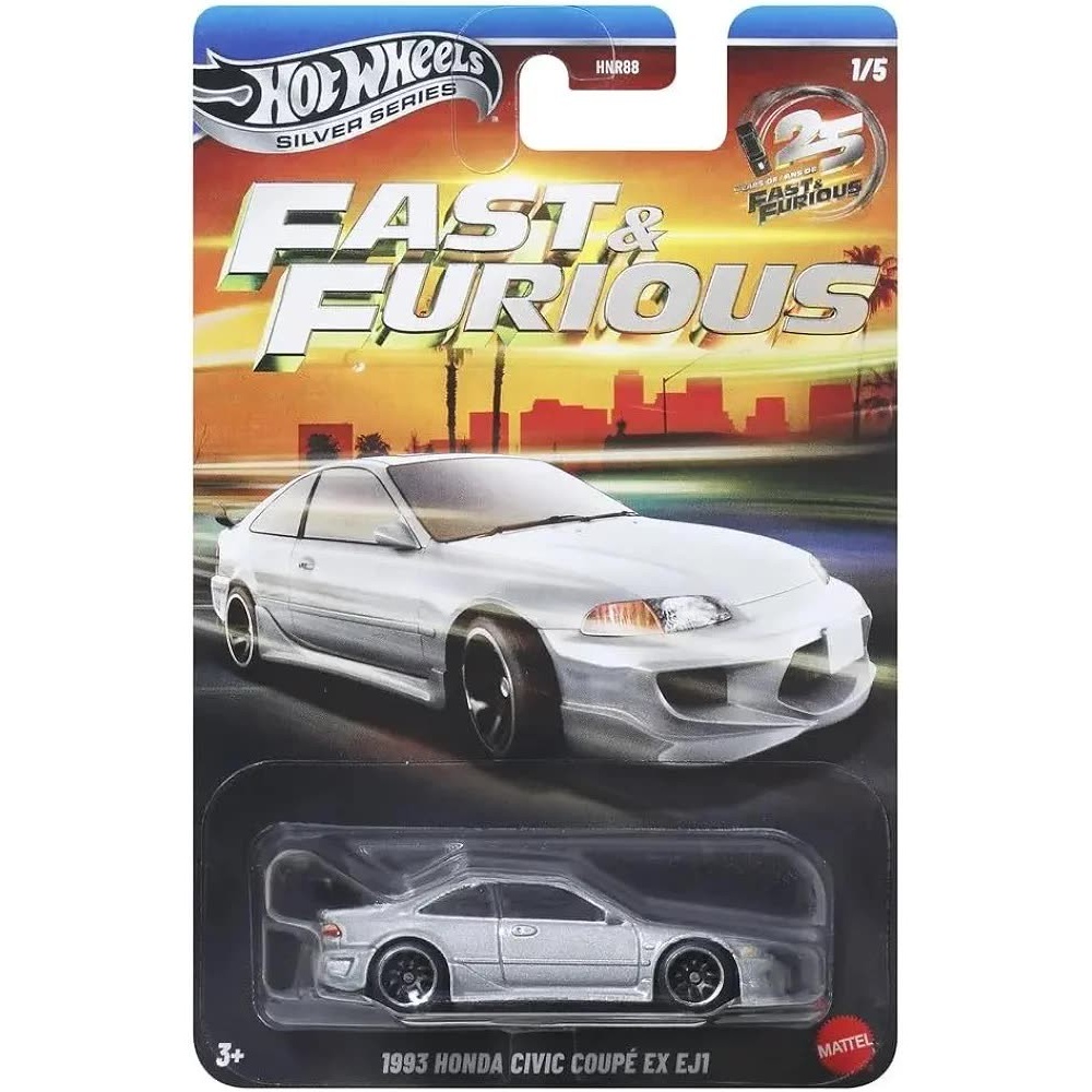 ماکت ماشین هات ویلز Silver Series Fast Furious 1993 Honda Civic Coup EX EJ1جدید
