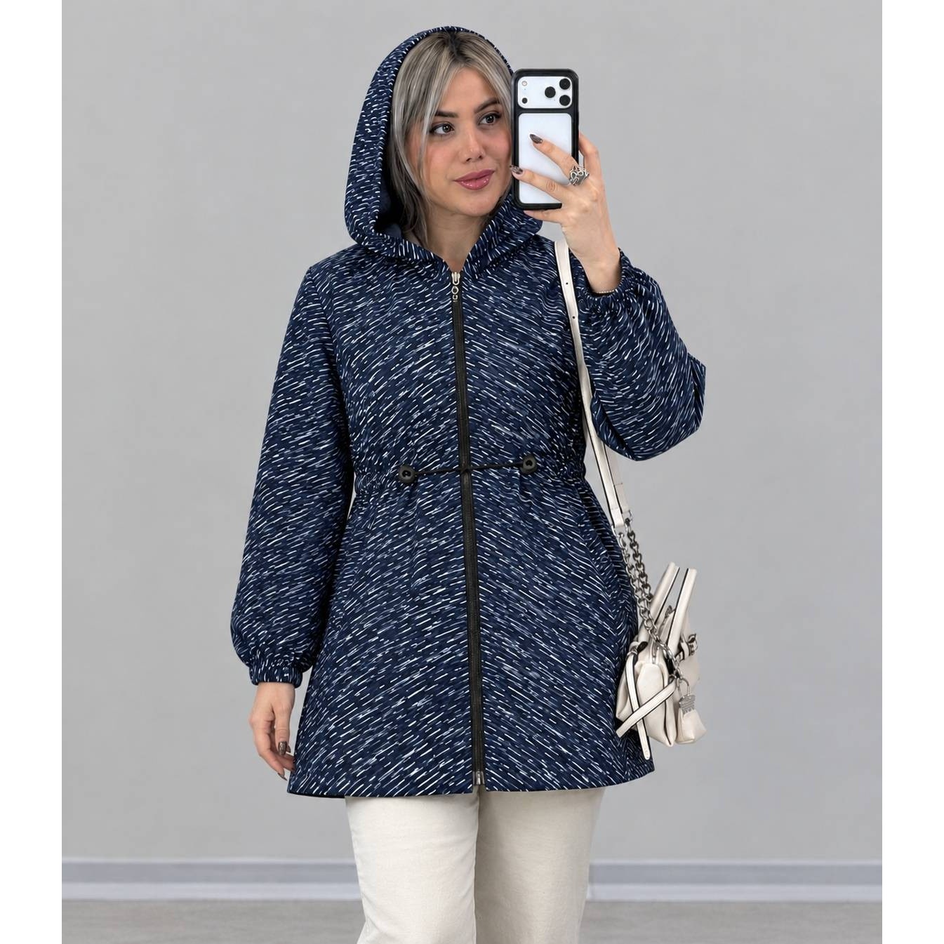 بارونی بلند نازلی کد 27940 ساریجدید