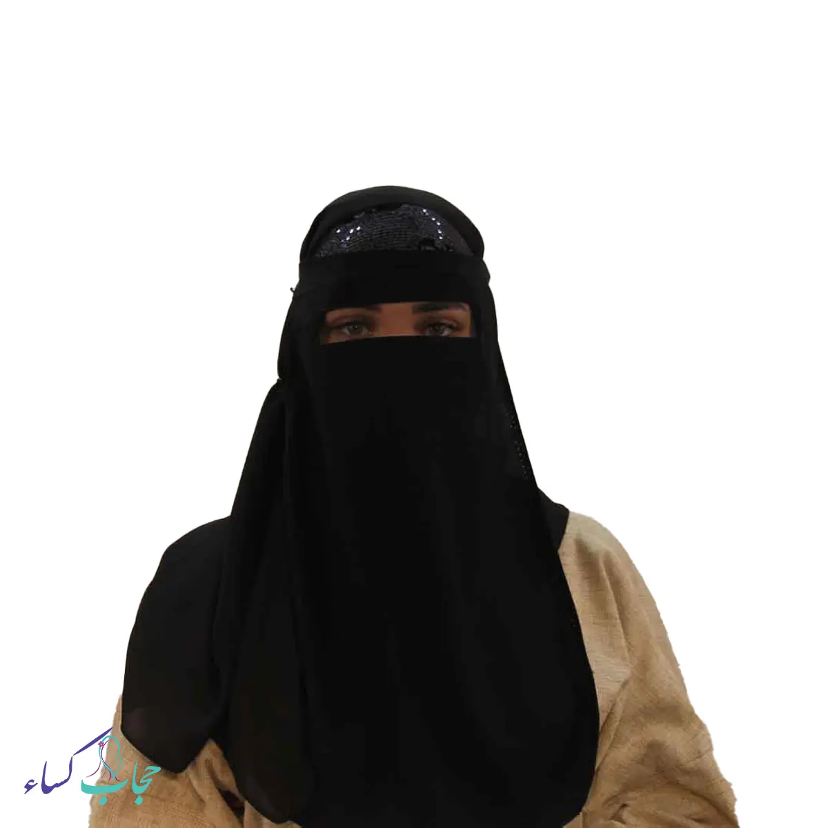 پوشیه حجاب یک لایه تور دار