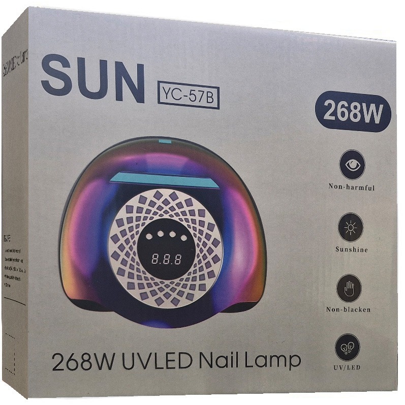 دستگاه یووی سان LED UV LED SUN YC-57B وات 268 تعداد 57 ال ای دی uv sun yc57b led لامپ یو وی سان yc-57b لاک خشک کن yc 57bجدید