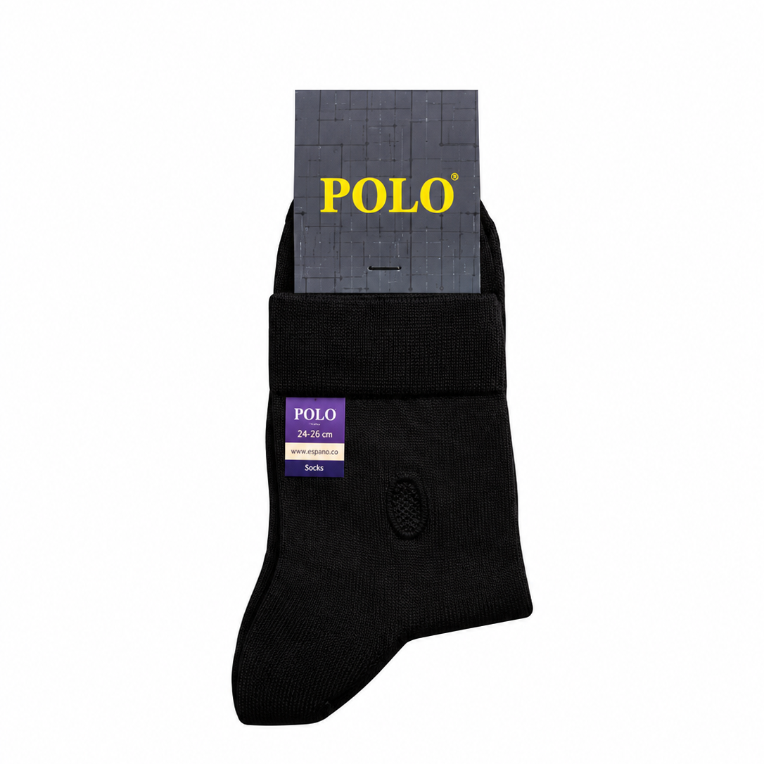 جوراب مردانه نیم ساق پولو POLO مشکیجدید