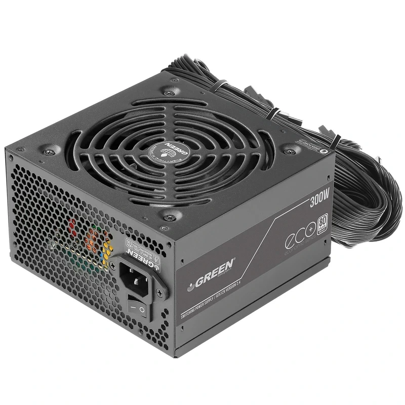منبع تغذیه کامپیوتر 300W وات گرین مدل GP300A-ECO Plus