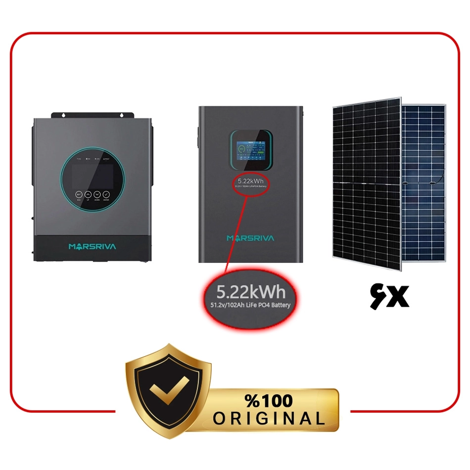 پکیج 6.5 کیلووات برق خورشیدی اقتصادی