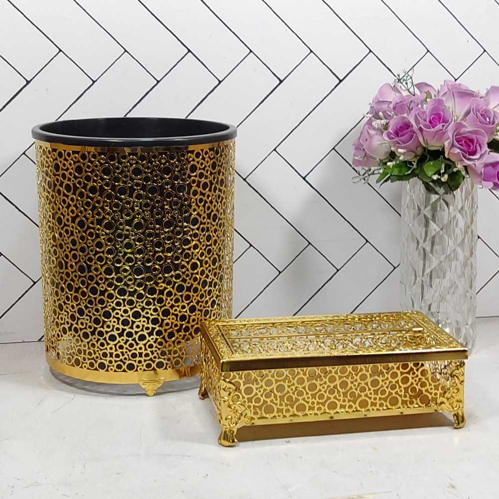 سطل و دستمال مولکولی طلایی زومبا (8) ارسال رایگان ارسال شکستنی و شیشه جات فقط با باربری با بیمهجدید