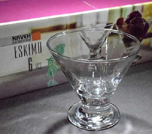 بستنی خوری لونا کادویی سفید کاوه(4)- بسته 4 تایی ارسال رایگان ارسال شکستنی و شیشه جات فقط با باربری با بیمهجدید