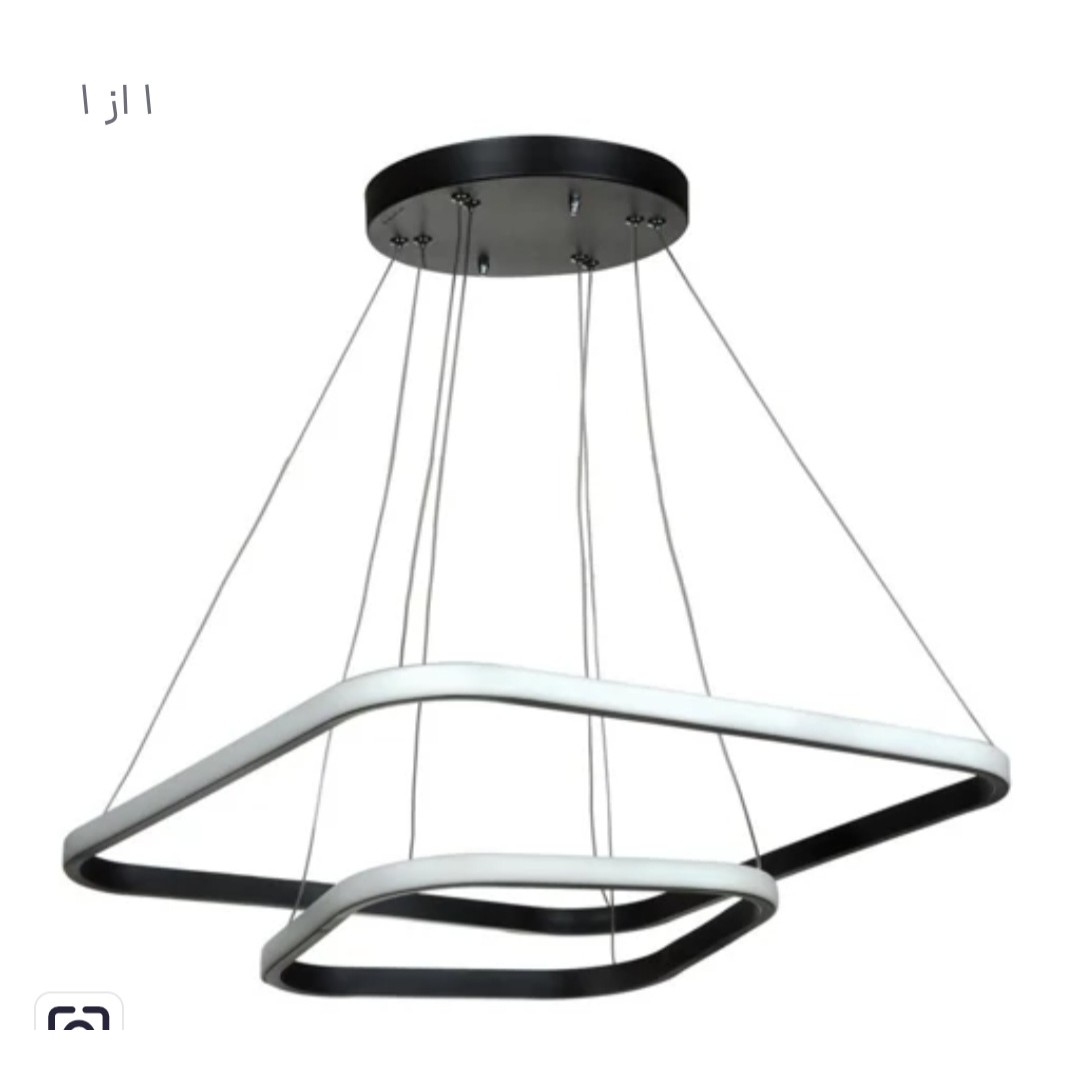 لوستر مدرن مربع کد 43 چهار حالت نوری،ریموت کنترل، اپ موبایل( پس کرایه)
