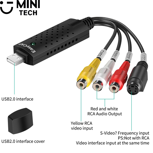 کپچر USB2.0 به RCA مینی تکجدید