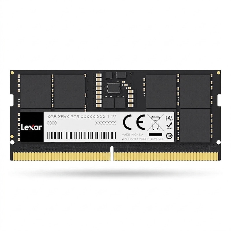 رم لپتاپ لکسار 16 گیگابایت DDR5 5600 مگاهرتز CL46 SO-DIMM 262 پین، تککاناله