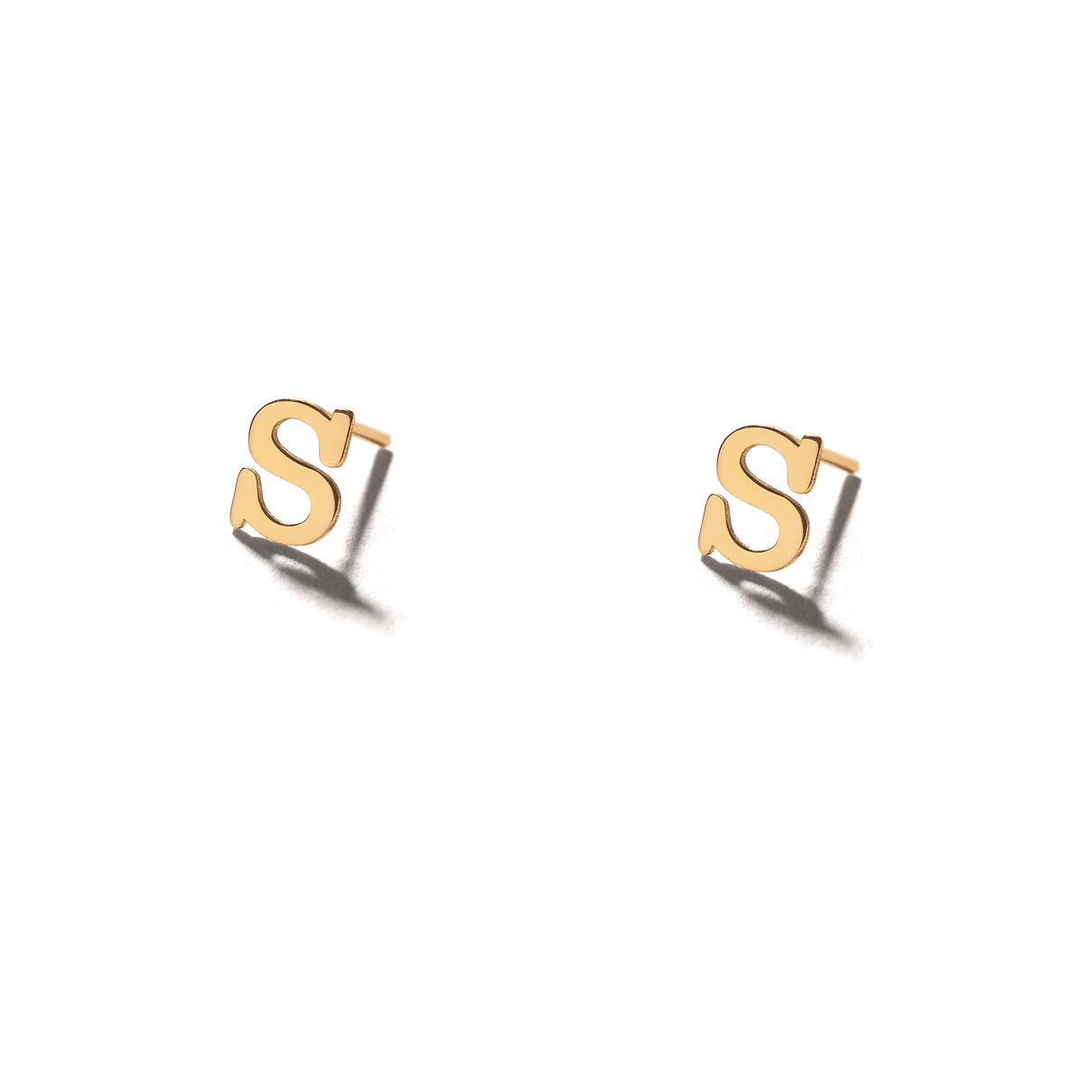 گوشواره طلا حرف Sجدید