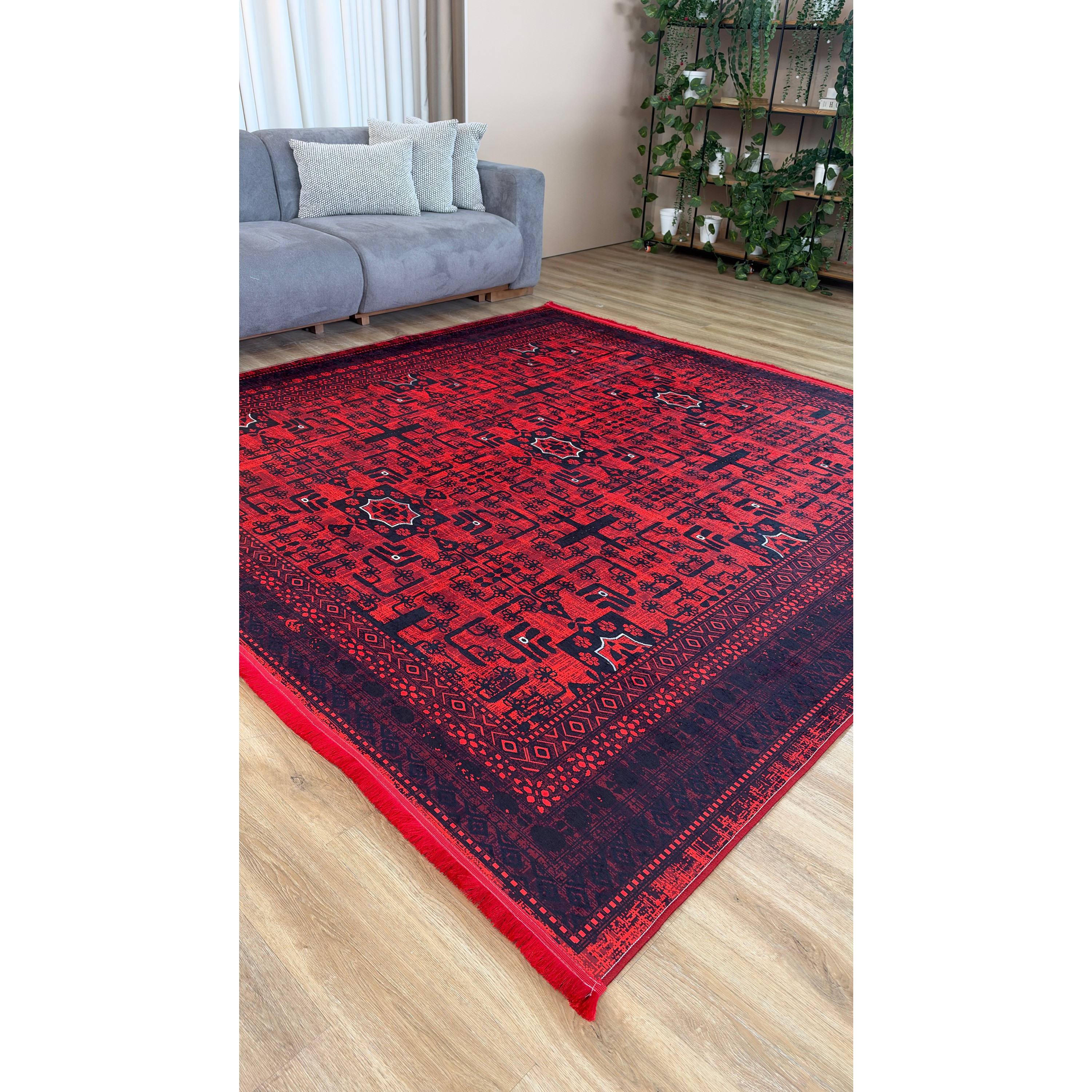 فرشینه مخمل طرح سنتی لاکی بلوچی L235جدید