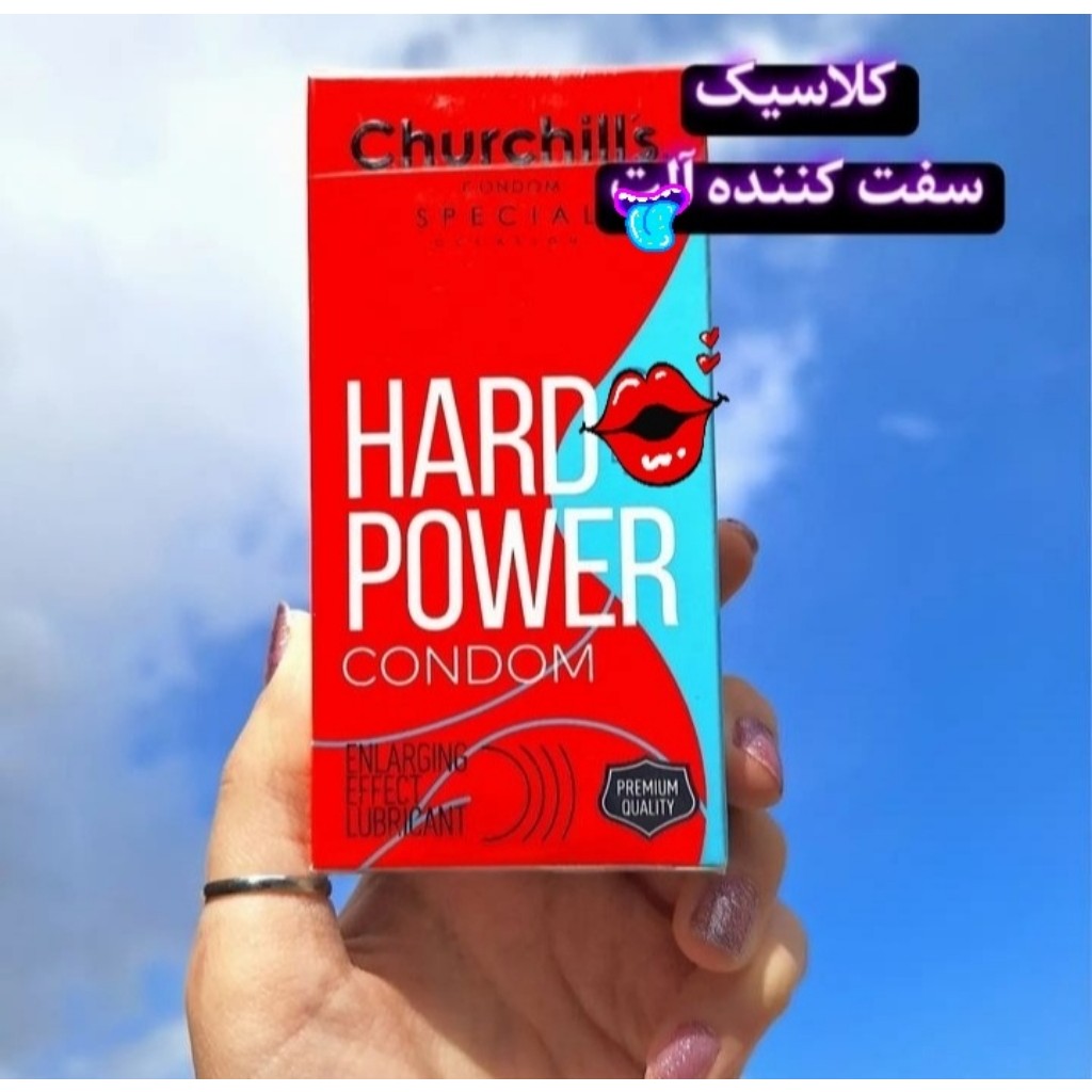 کاندوم چرچیلز بسته 12عددی مدل حجم