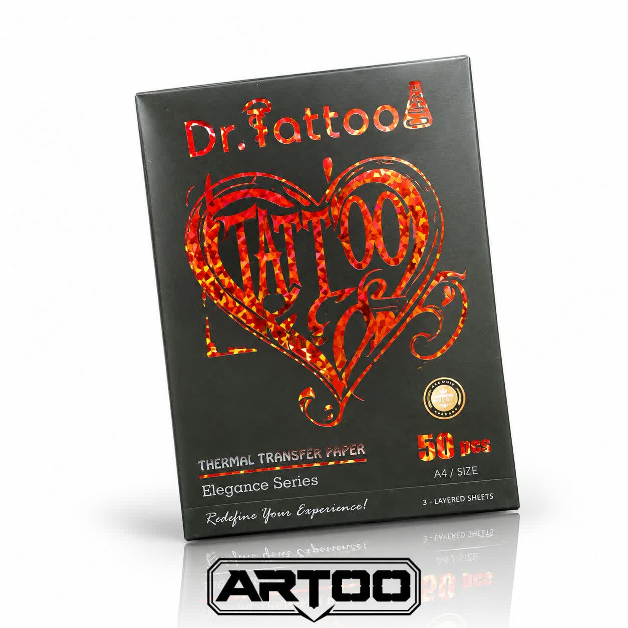 کاغذ استنسیل چهار برگ دکتر تتو Dr.Tattoo A4