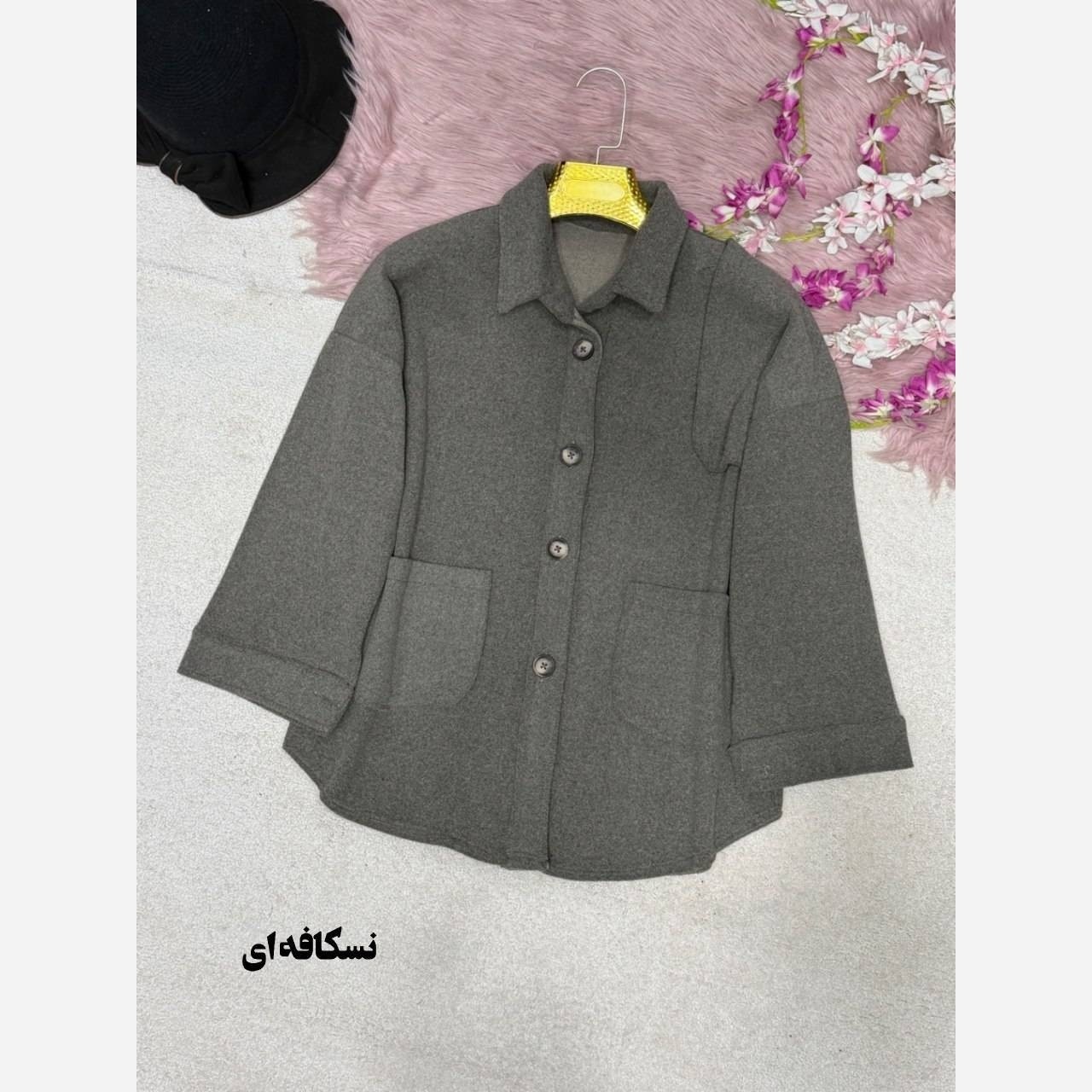 پالتو فوتر ژیله دار جیب دار دکمه دار زنانه