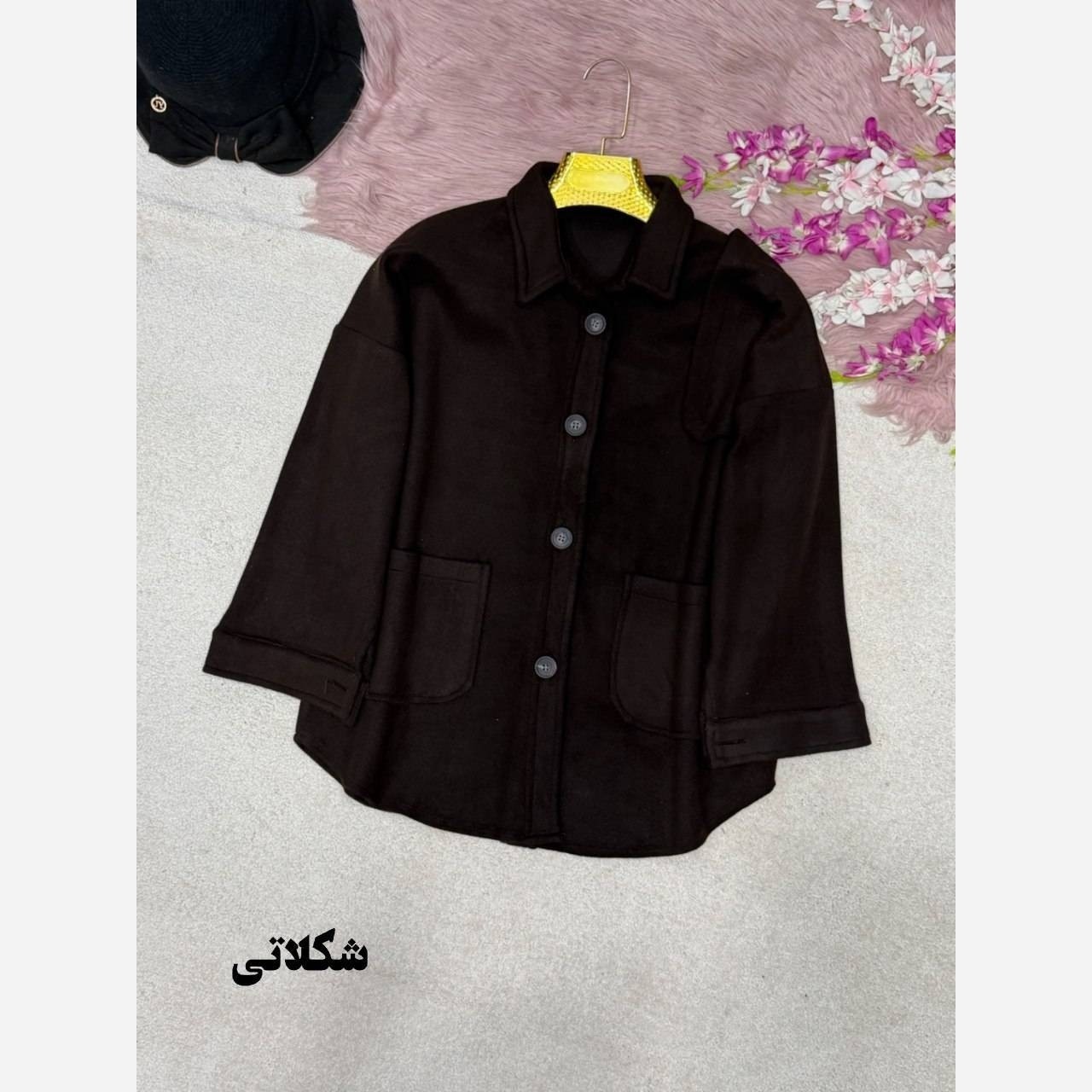 پالتو فوتر ژیله دار جیب دار دکمه دار زنانه