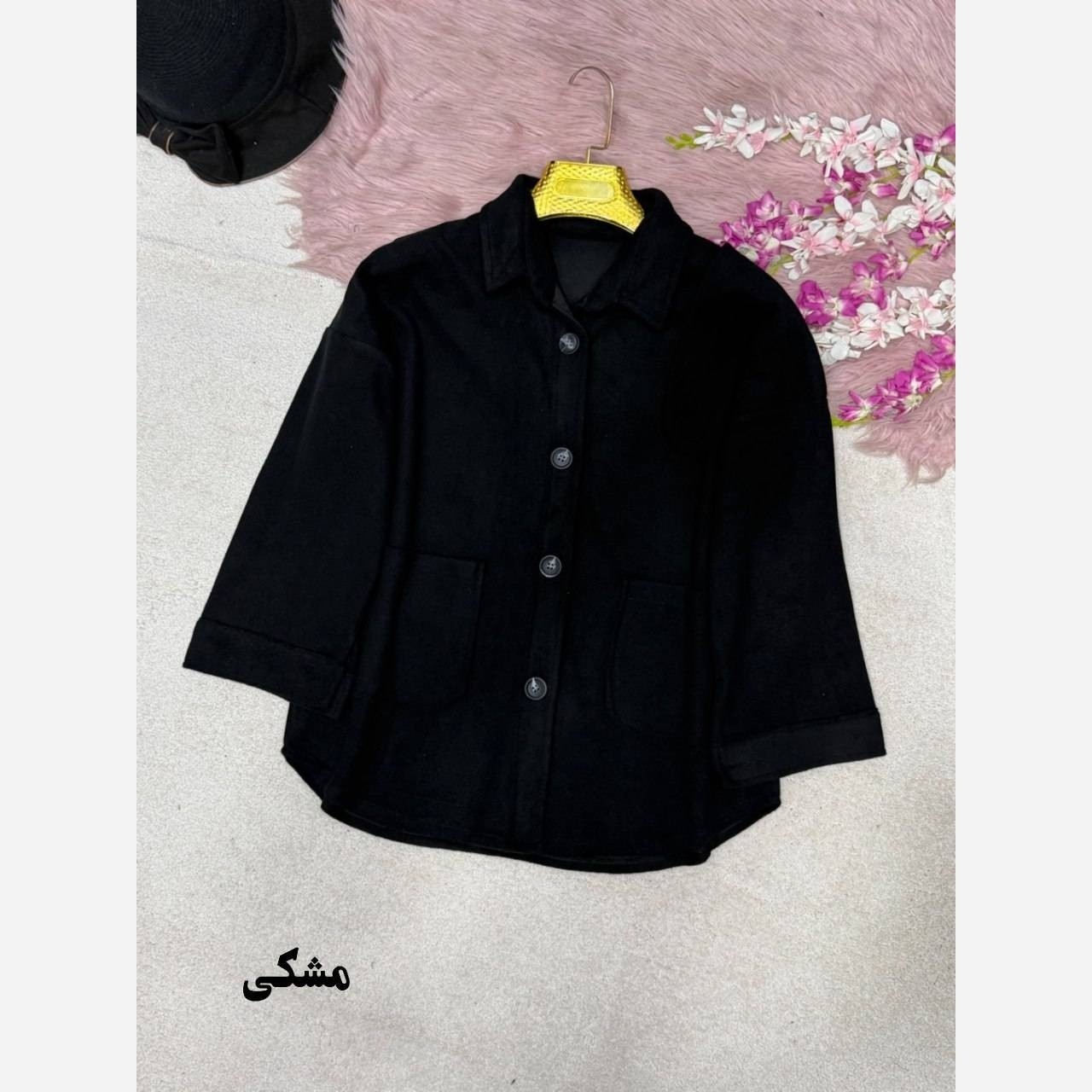 پالتو فوتر ژیله دار جیب دار دکمه دار زنانه