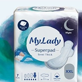 کارتن 30 عددی نوار بهداشتی مای لیدی سوپرپد خیلی خیلی بزرگ (XXL)جدید