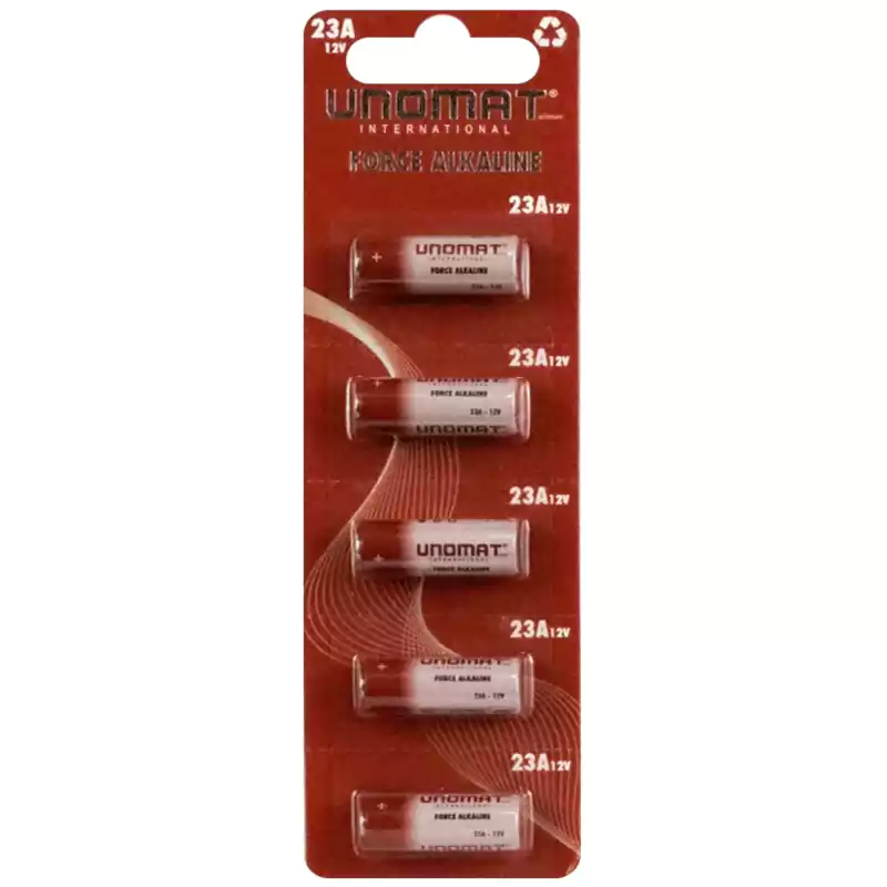 باتری ریموتی آلکالاین 23A یونومات UNOMAT Alkaline یک عددی