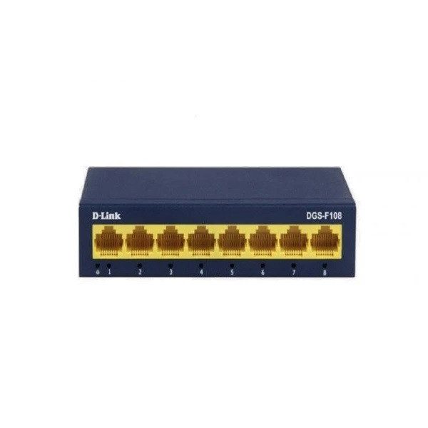 سوییچ شبکه 8 پورت دی لینک مدل DGS-F108
