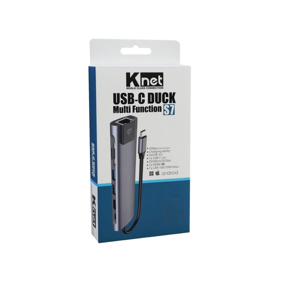 هاب 7 پورت USB-C کی نت مدل s7
