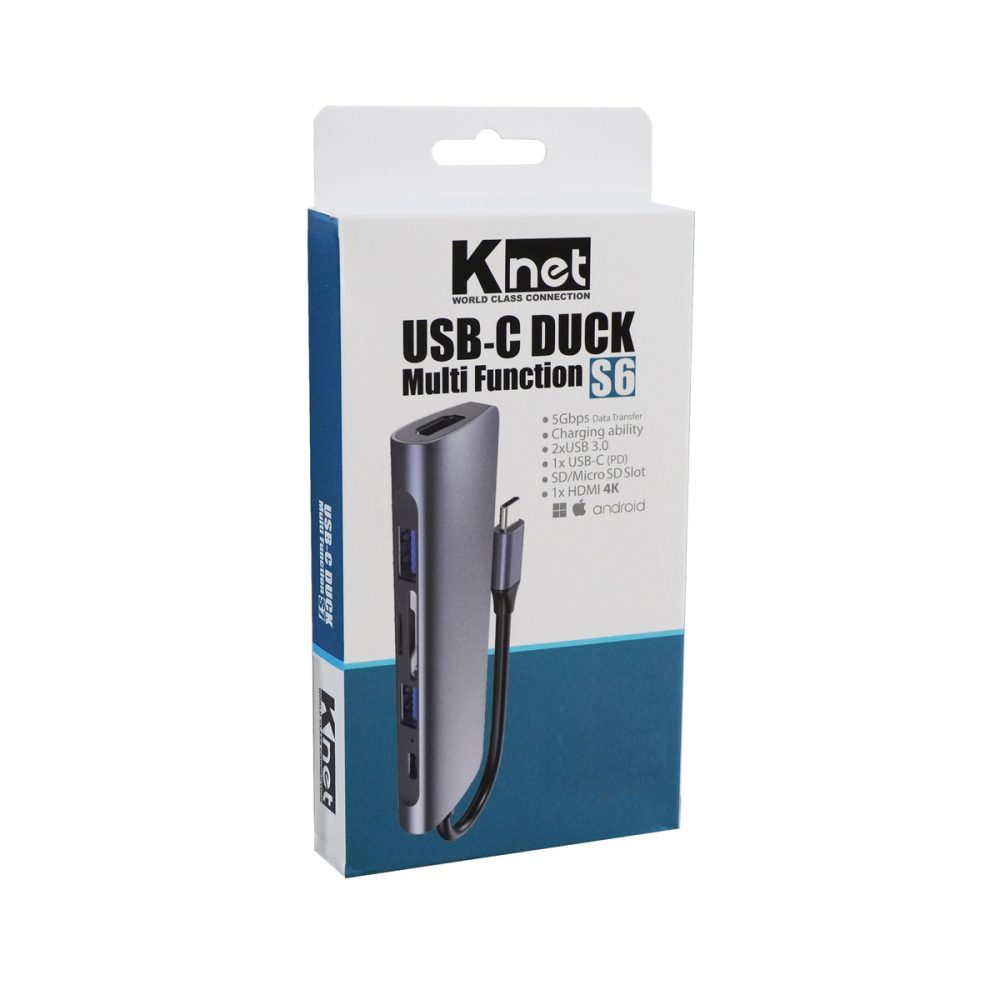 هاب 6 پورت USB-C کی نت مدل s6جدید