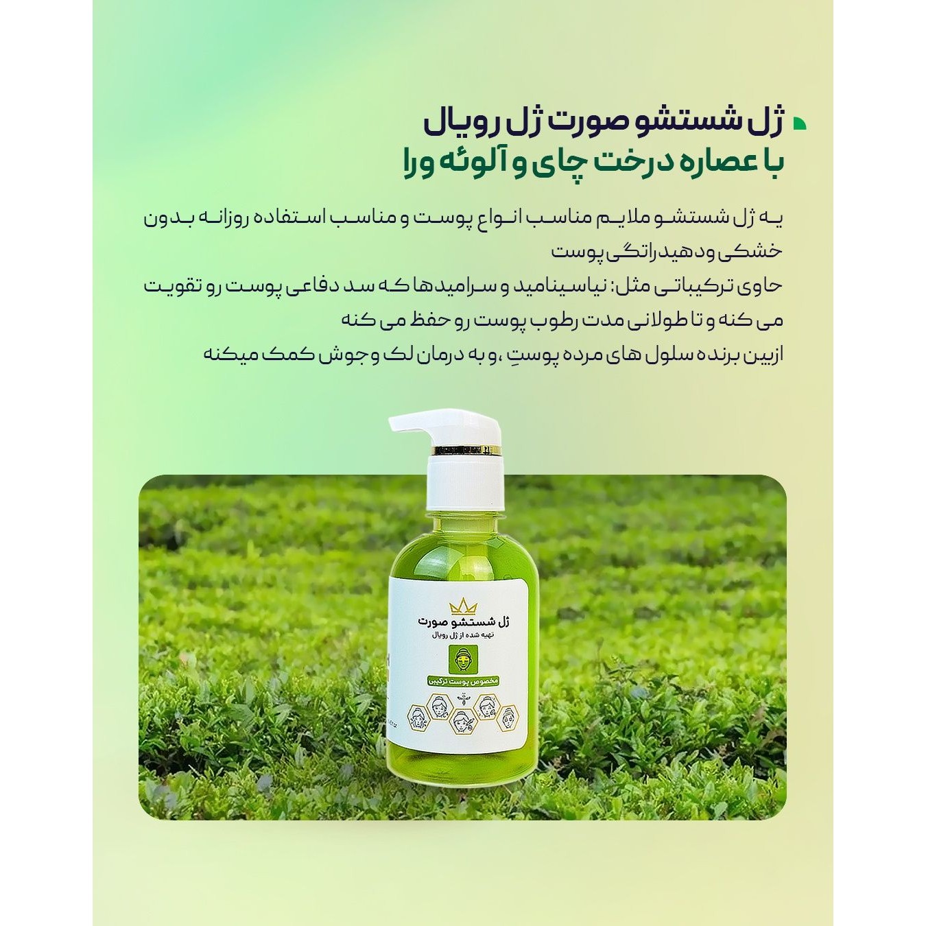 ژل شستشوی رویال پوست( نرمال )