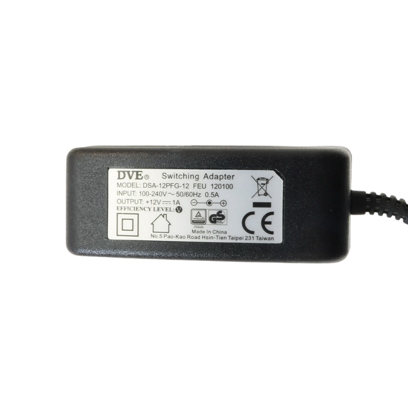 آداپتور 12 ولت 1 آمپر دیواری 12V-1A مارک DVE