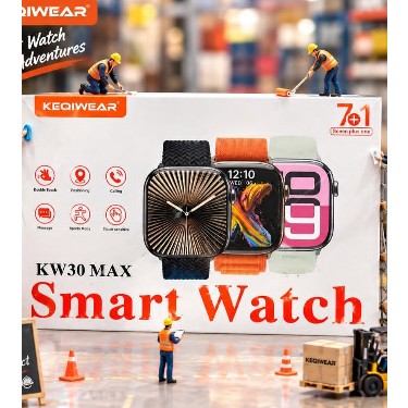 ساعت هوشمند 7بند مدل KW 30 MAX سری 10 ضربان قلب اکسیژن خون فعال