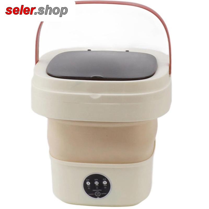 فروش ویژه مینی واش پرتابل سیلیکونی تاشو با سبد خشک کن رنگبندی رندوم