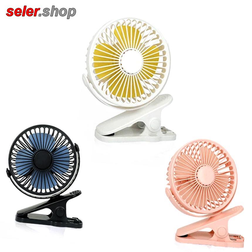 فروش ویژه پنکه گیره ای چهار پر USB سری جدید مدل سفید و صورتی HJ-5059-4
