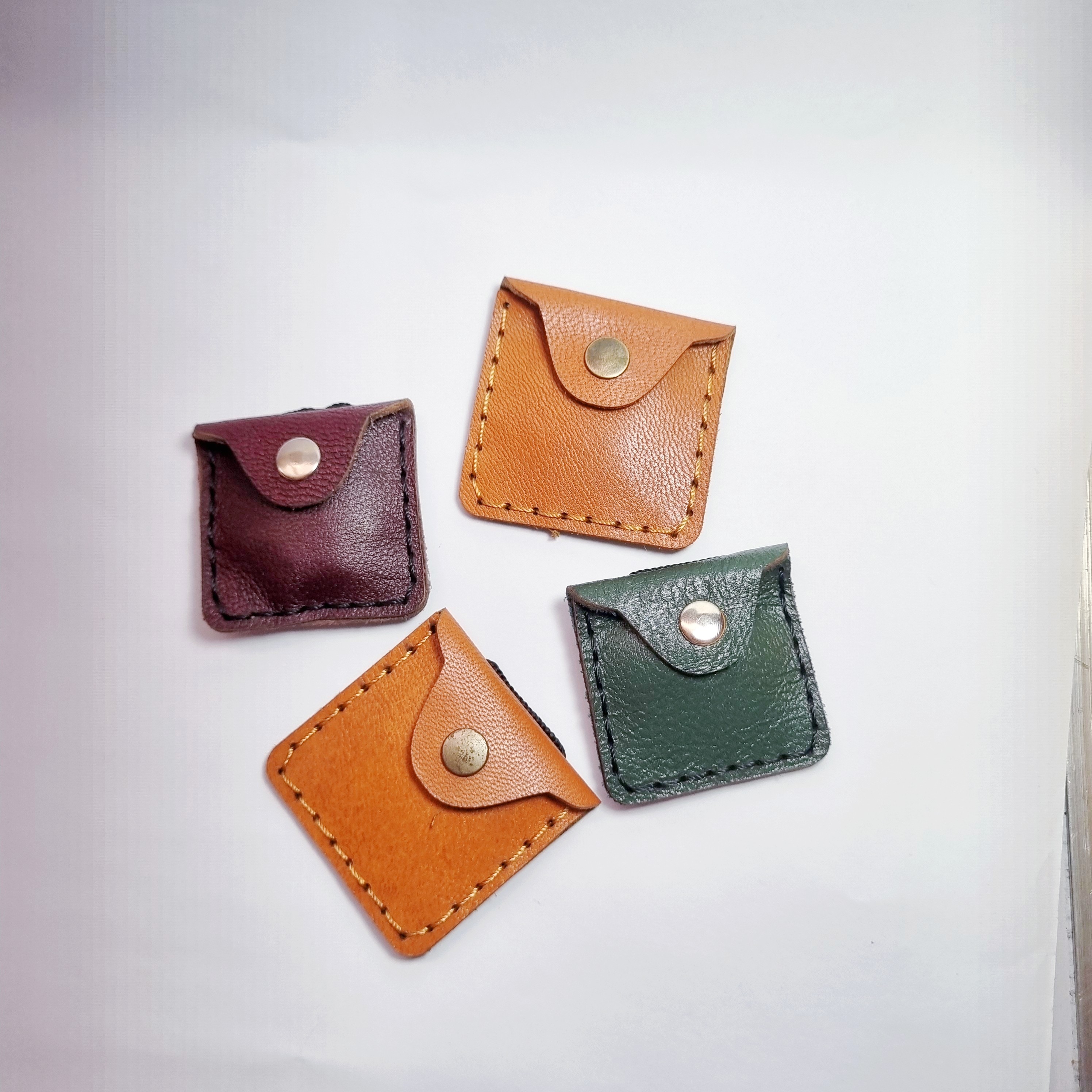 کیف گردنی چرم ساده جدید