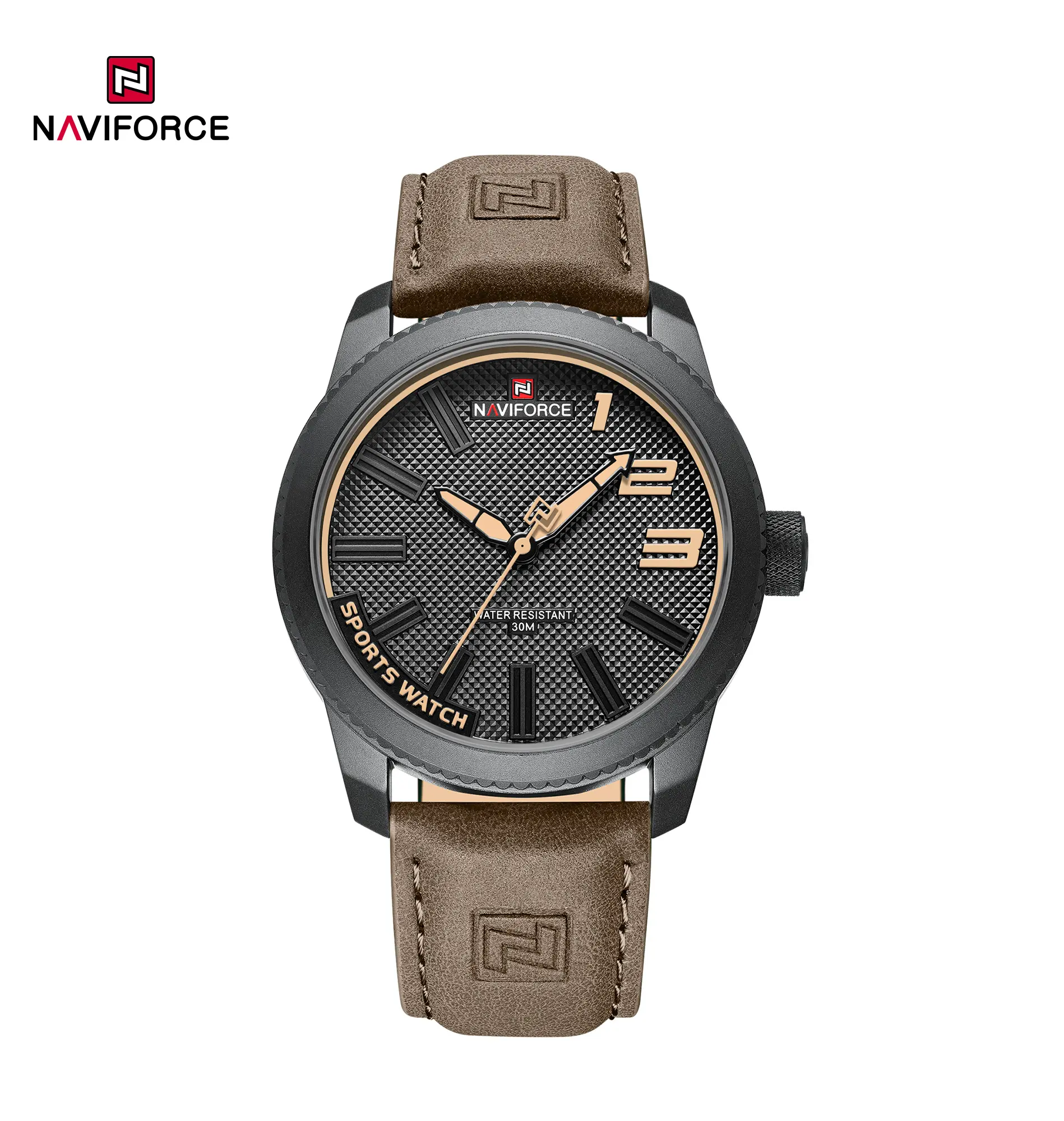 ساعت مچی مردانه نیوی فورس Naviforce NF 9202l B/Y/BN گارانتی یک ساله موتور
