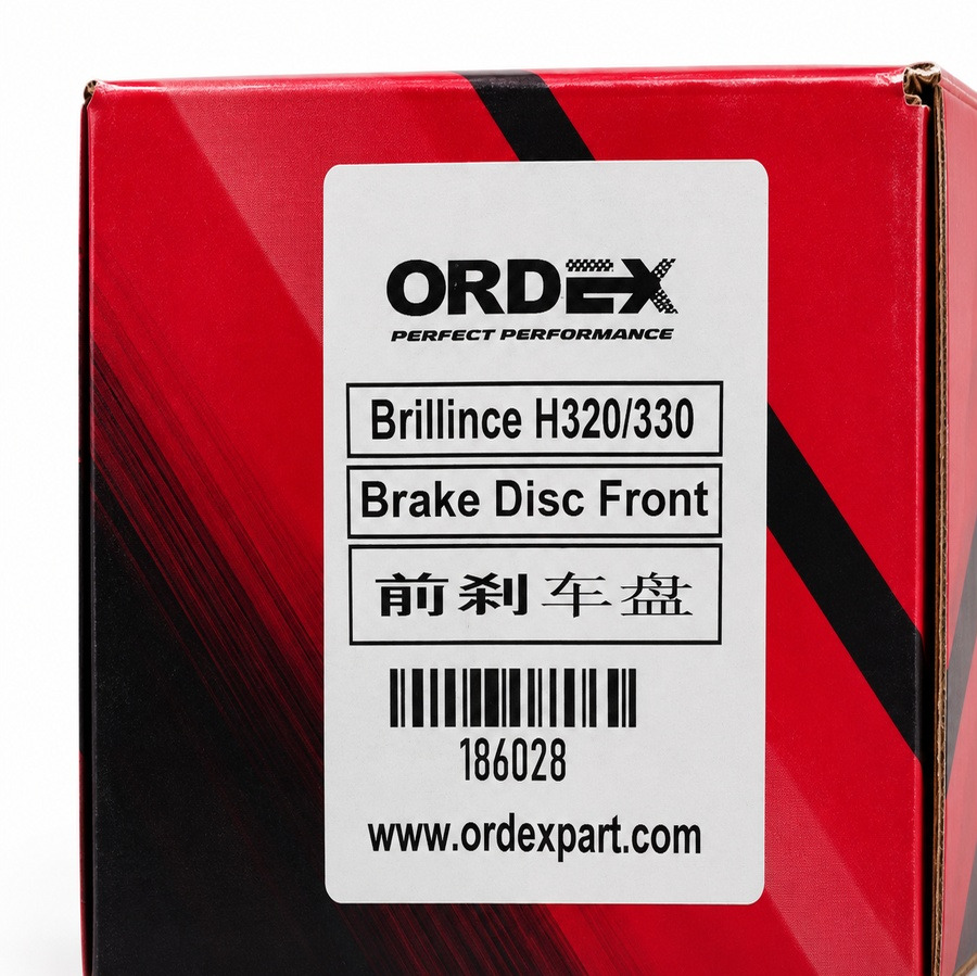 دیسک ترمز جلو برلیانس (سری 300) اردکس ORDEX واردکننده عظام کد 3186028جدید