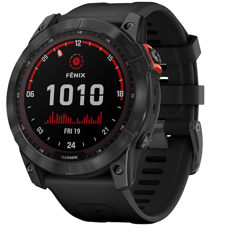 ساعت هوشمند گارمین مدل Fenix 7x SOLAR دارای قابلیت های صفحه نمایش لمسی , کنترل موسیقی (Music Player) , کنترل سطح اکسیژن 