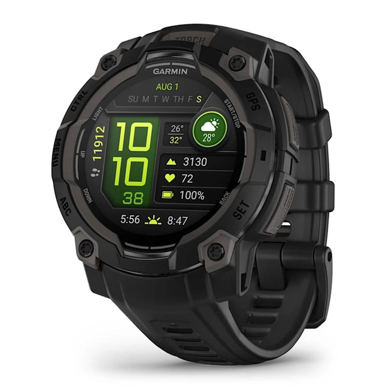 ساعت هوشمند 45 میلیمتری گارمین مدل Instinct 3 Amoled با بند سیلیکونیجدید