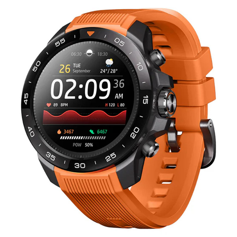 ساعت هوشمند 48 میلیمتری میبرو مدل GS Explorer S با بند سیلیکونی