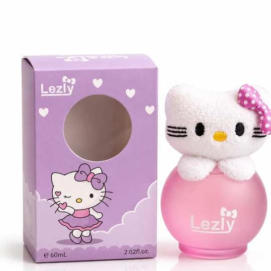 عطر کودک عروسکی لزلی Lezly مدل N0-02 کیتی بنفش حجم 60 میلی لیترجدید