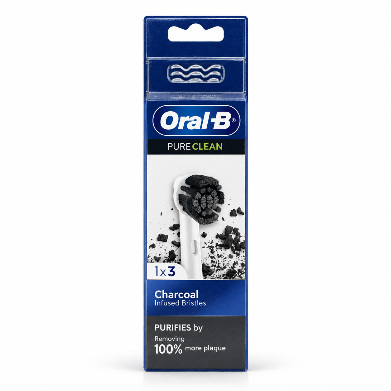 سری یدک مسواک برقی اورال بی Oral-B Pure Clean Charcoal بسته 3 عددیجدید