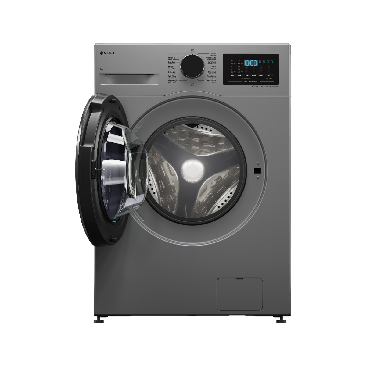 ماشین لباسشویی 9 کیلویی اسنوا سری آوان SNW-9010Sجدید