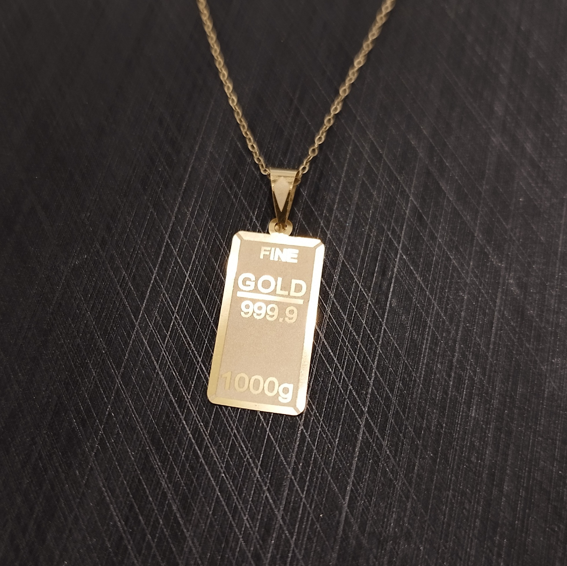 پلاک مینیمال شمش طلا 100 سوت سایز 1جدید